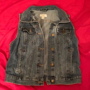 Loft Sleeveless Jean Jacket